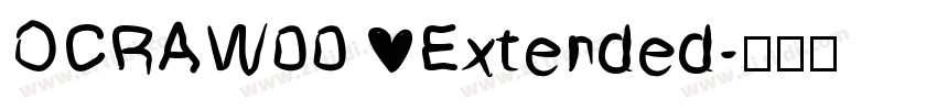OCRAW00 Extended字体转换